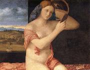 Giovanni Bellini Young woman at her toilet oil painting